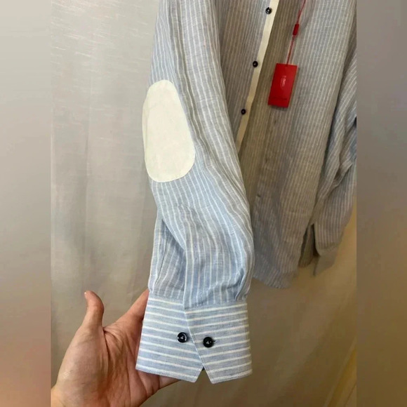 Luciano Bardelli Dress Shirt Mens 100% Cotton Italian - Picture 5 of 8